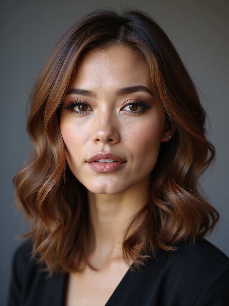 layered inverted bob tapered