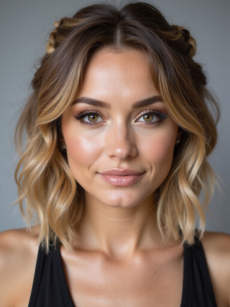 layered piecey boho bob