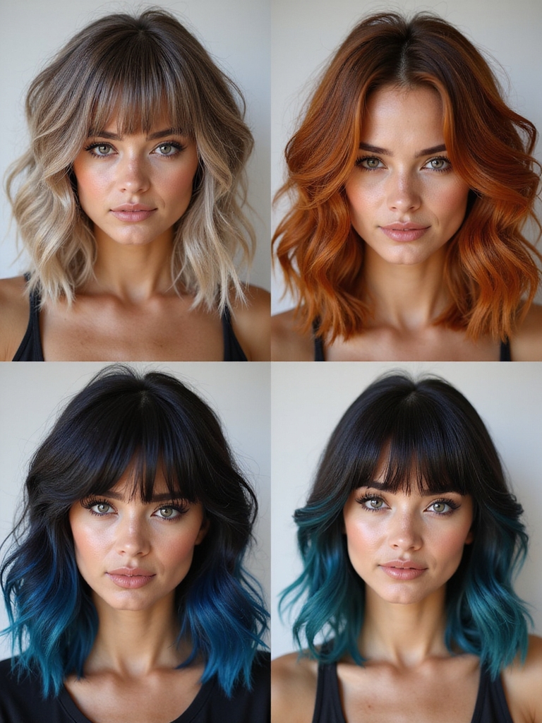 length layers textured shag