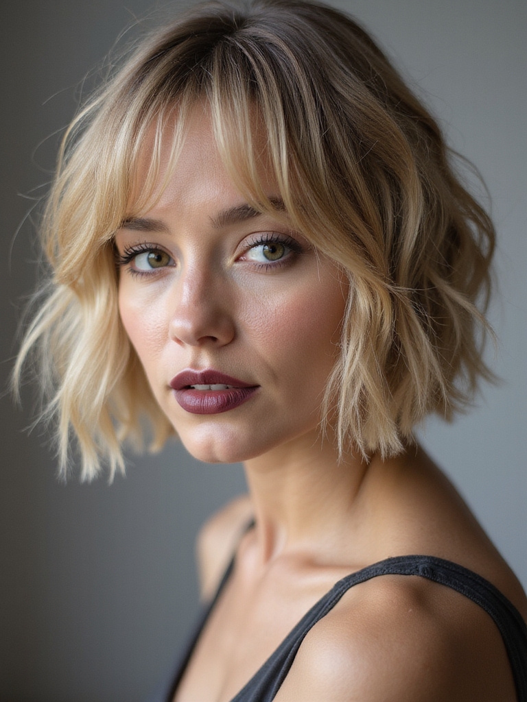 light airy wispy bob