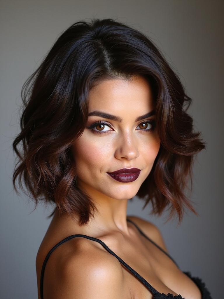 lightweight sculpted stacked bob