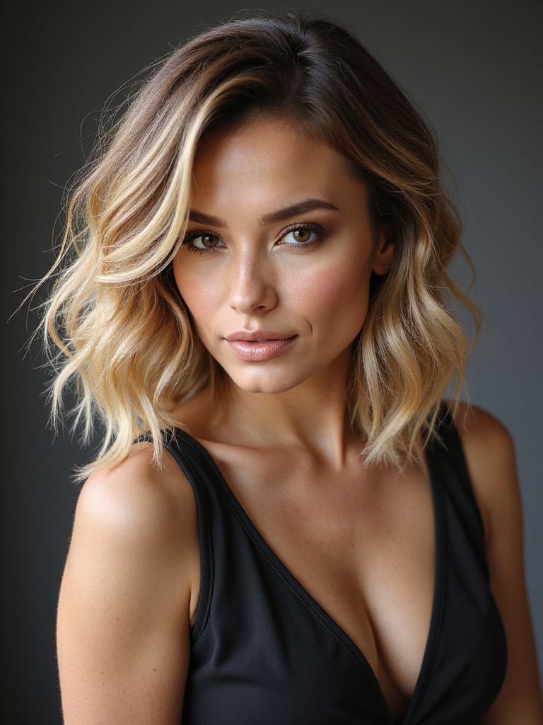 long bob with layers