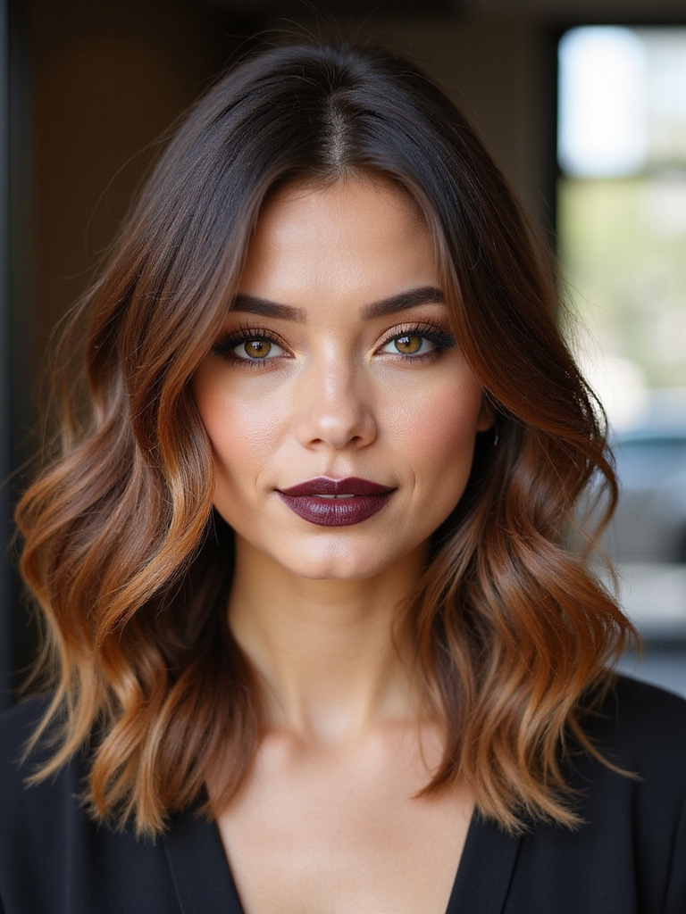 long layered voluminous bob