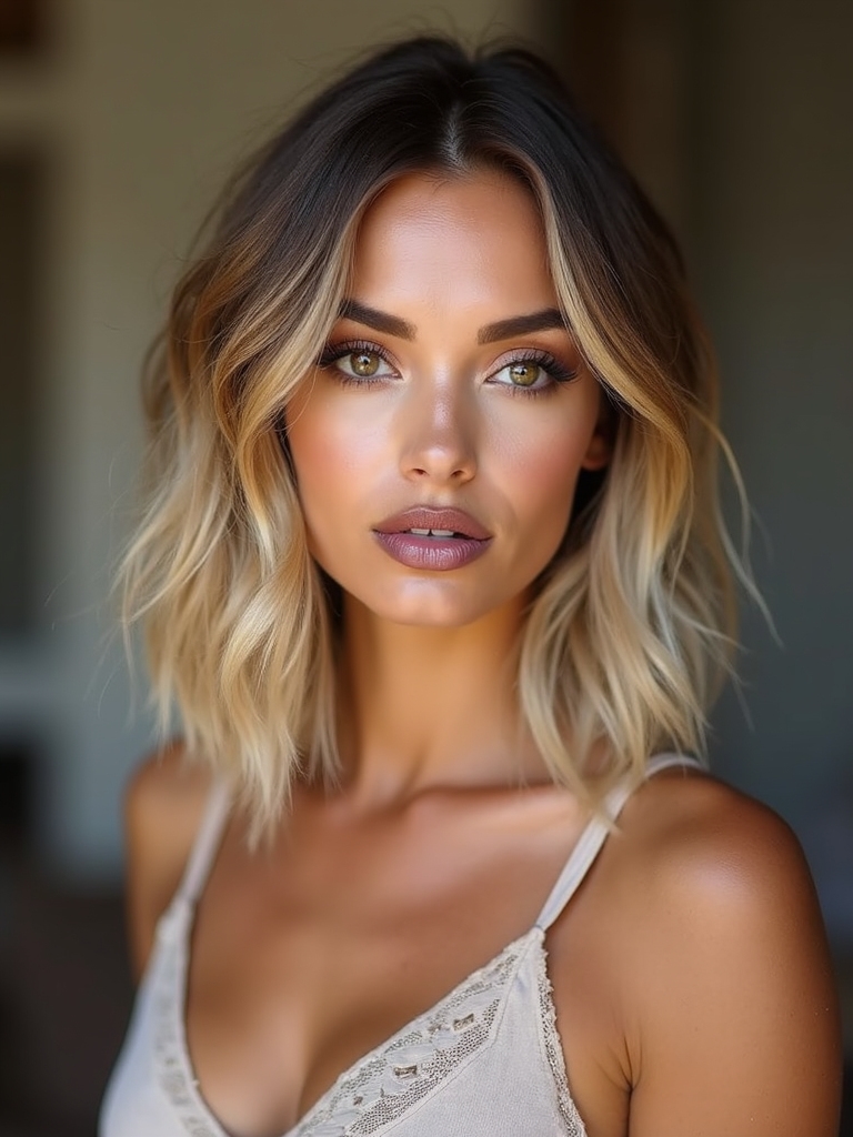 loose s shaped textured waves