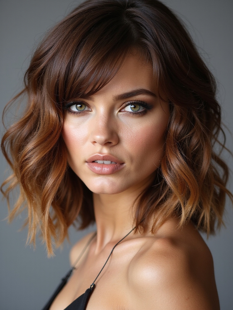 medium shag for volume