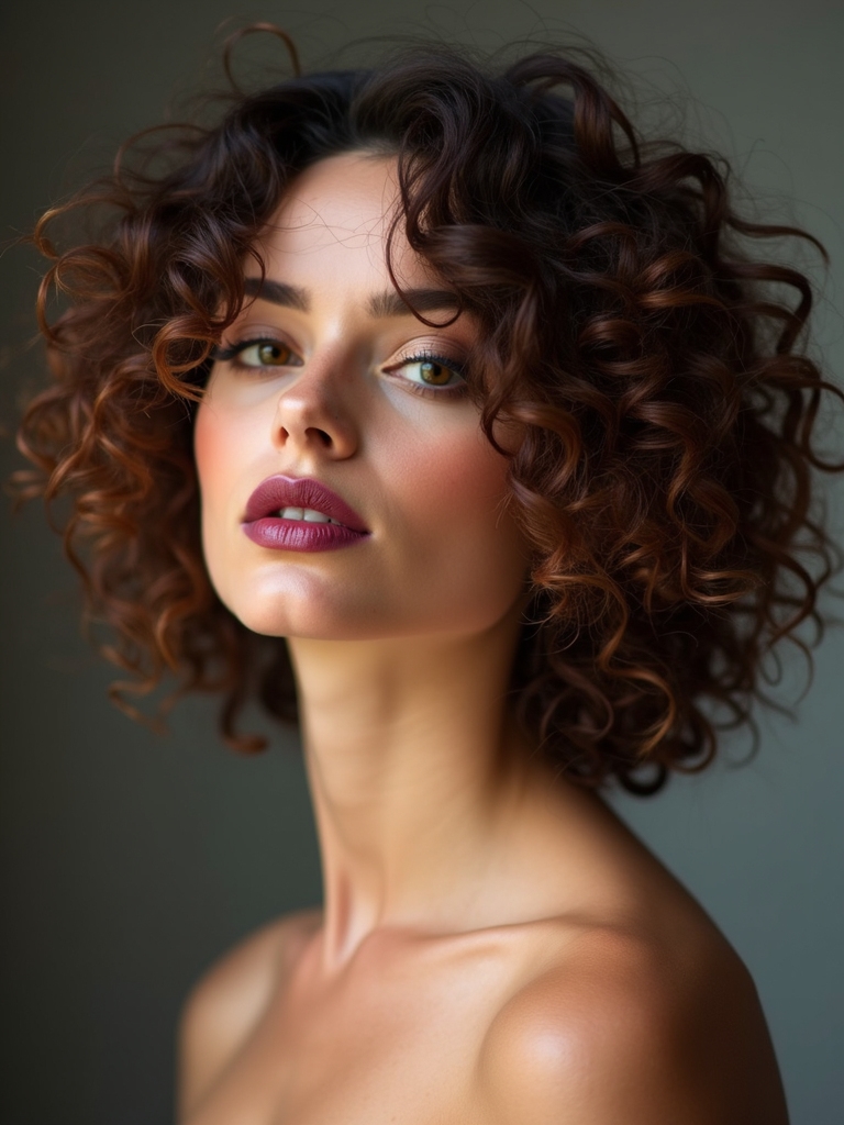 messy bob enhances curls