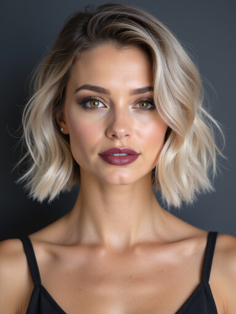 mid length inverted bob versatility