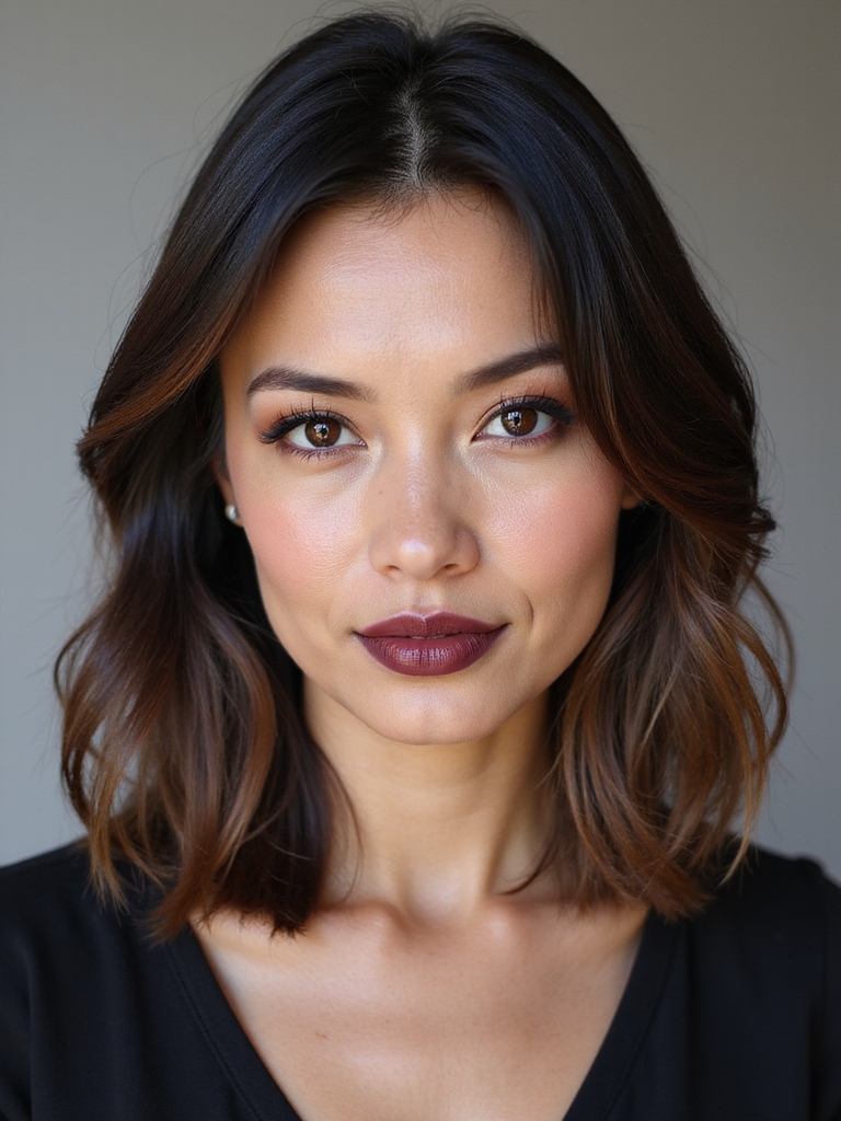 neck grazing asymmetrical sleek lob