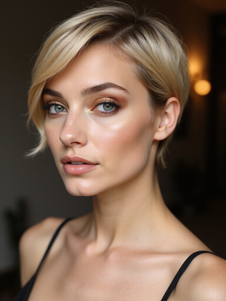 piecey micro shag pixie