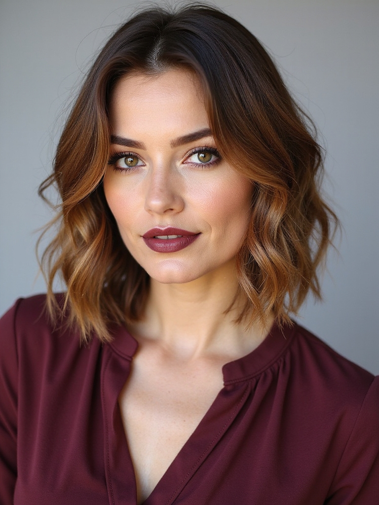 playful chic boho knotless bob