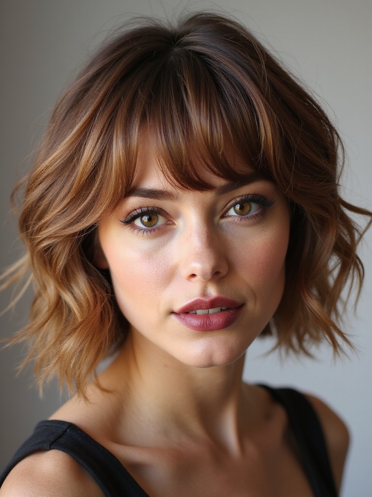 playful textured celebrity inspired shags