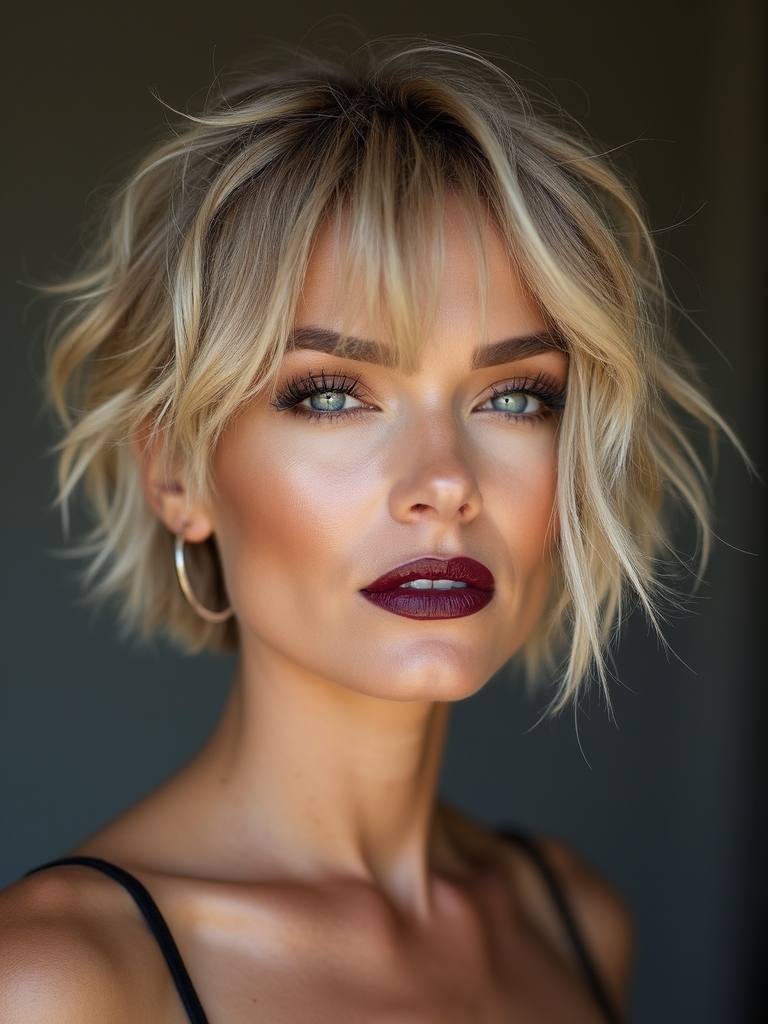 playful textured choppy pixie