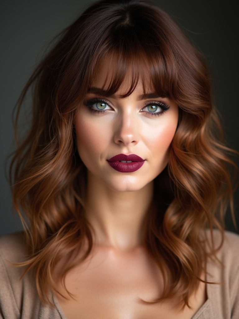 playful textured face framing layers