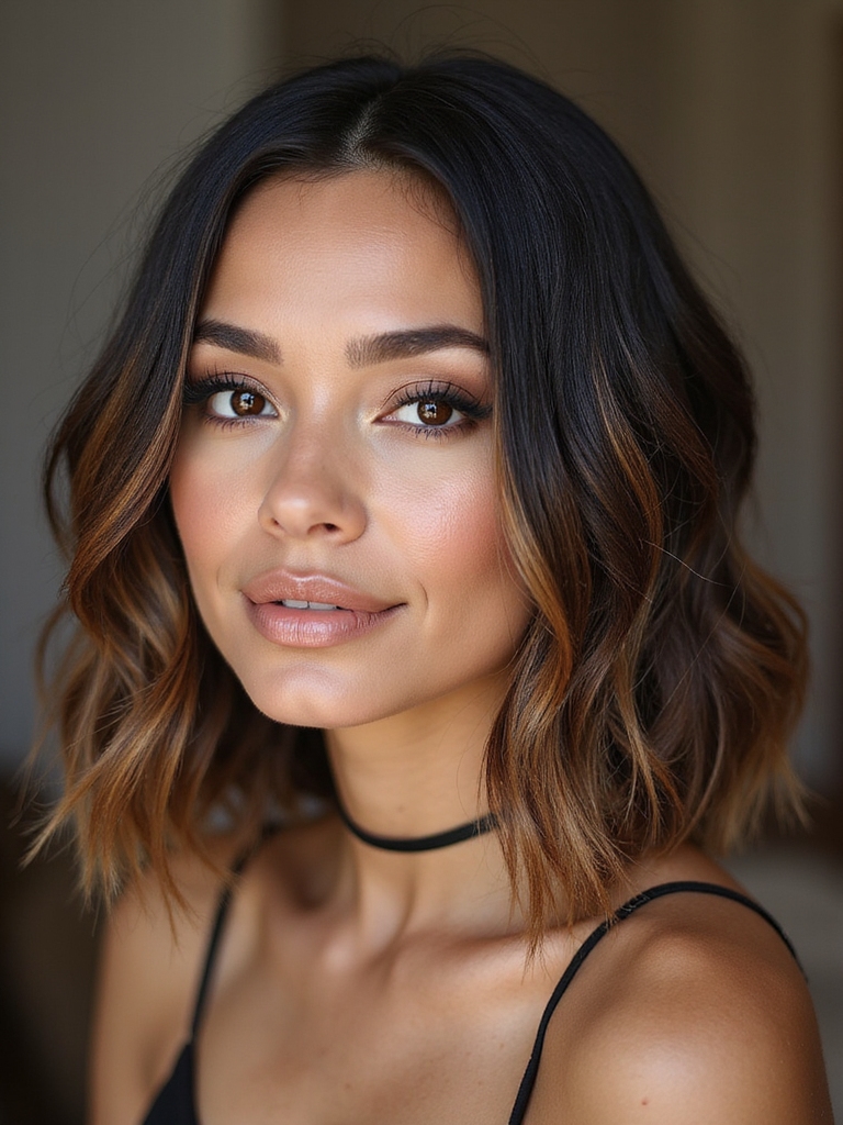 playful textured mixed thickness bob