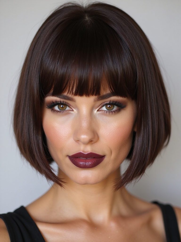 precise jaw length sleek bob