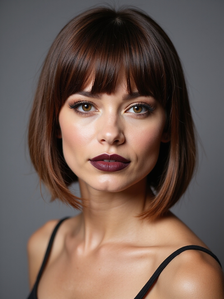precision polished shoulder length bob