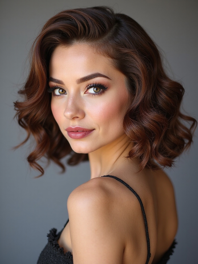 retro structured s wave bob