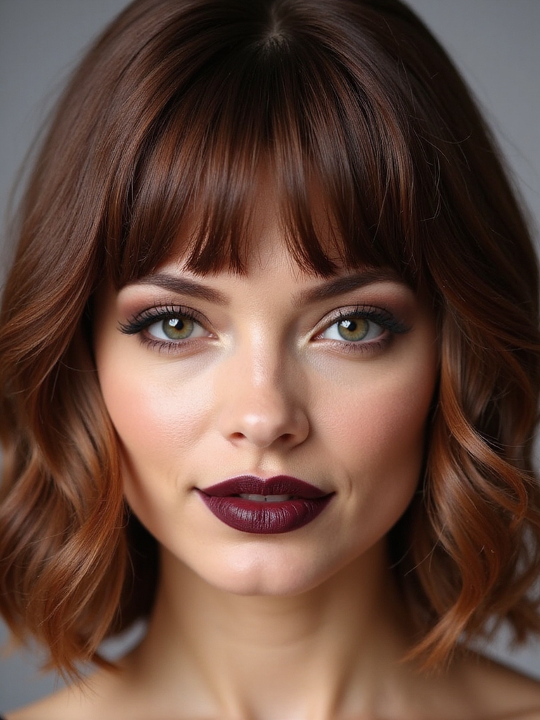 rich chocolate layered bob