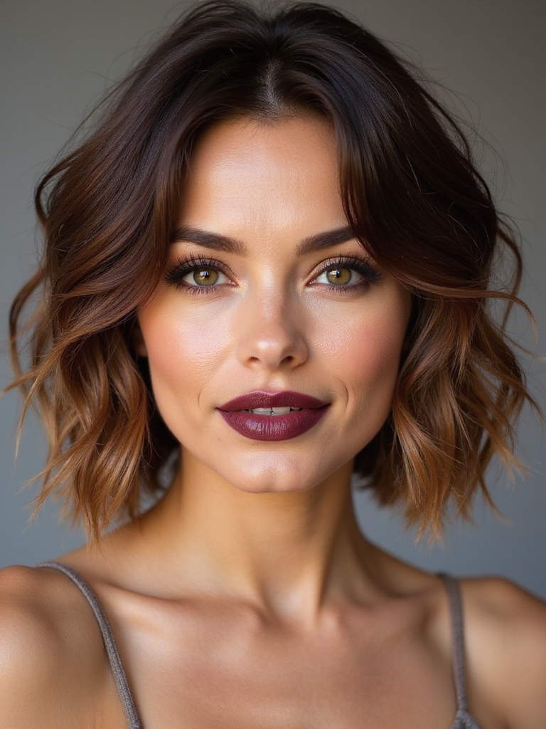 root lifted messy undone bob