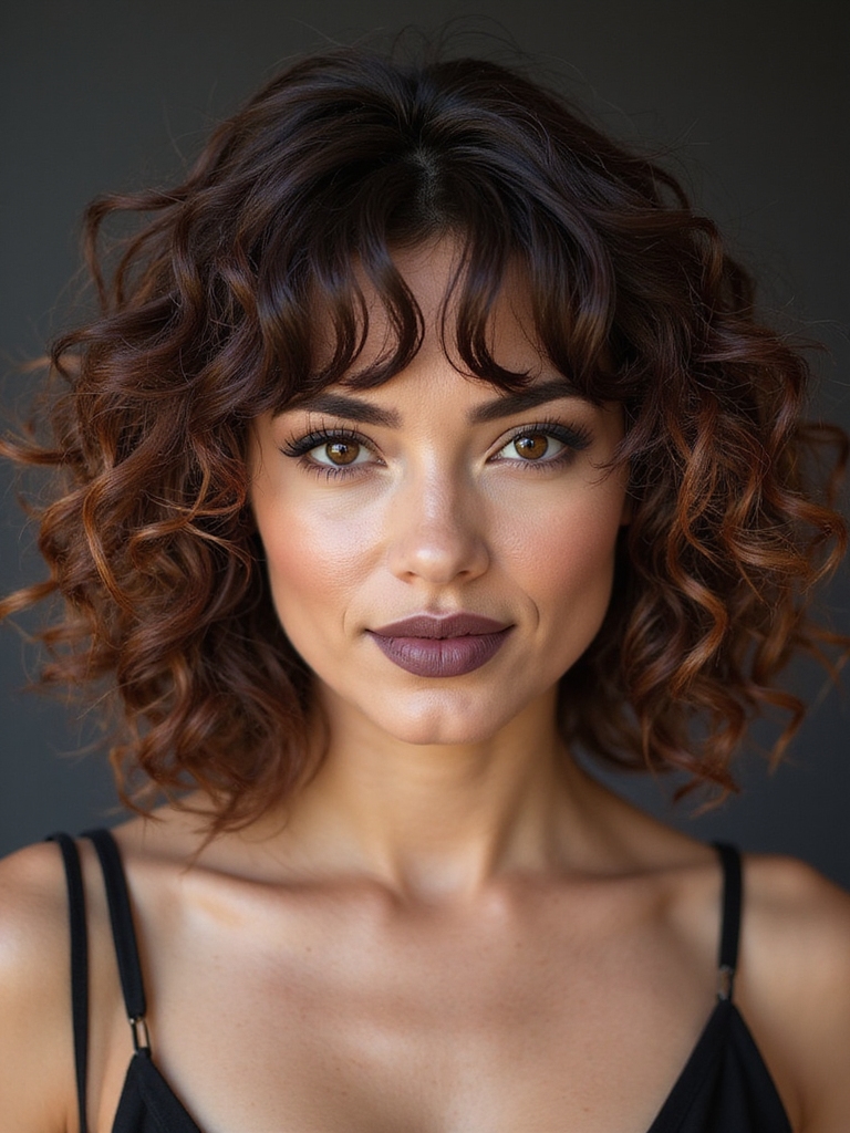 rounded fringe shapes frizz