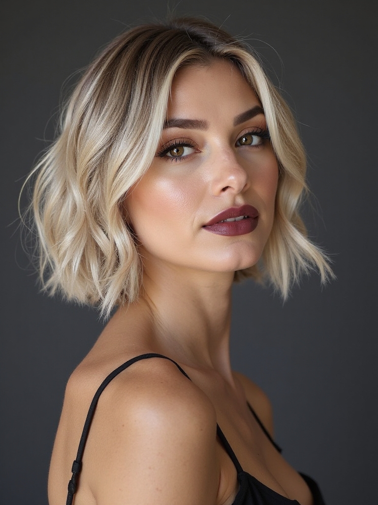 rounded modern soft edge bob