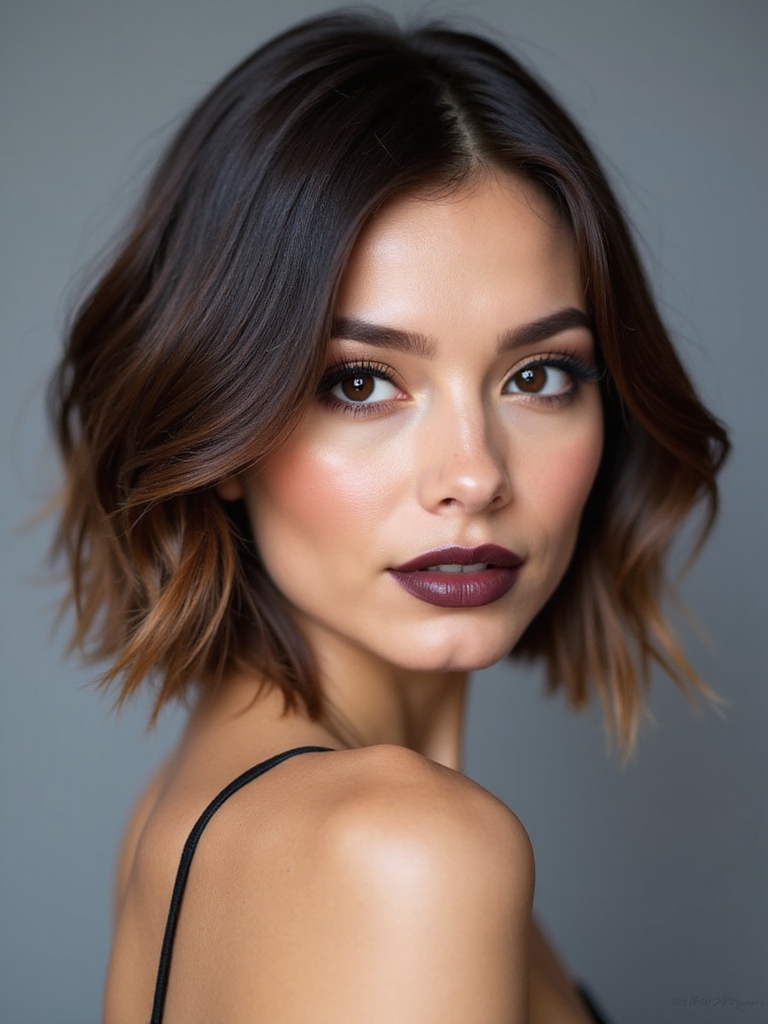 rounded stacked bob volume