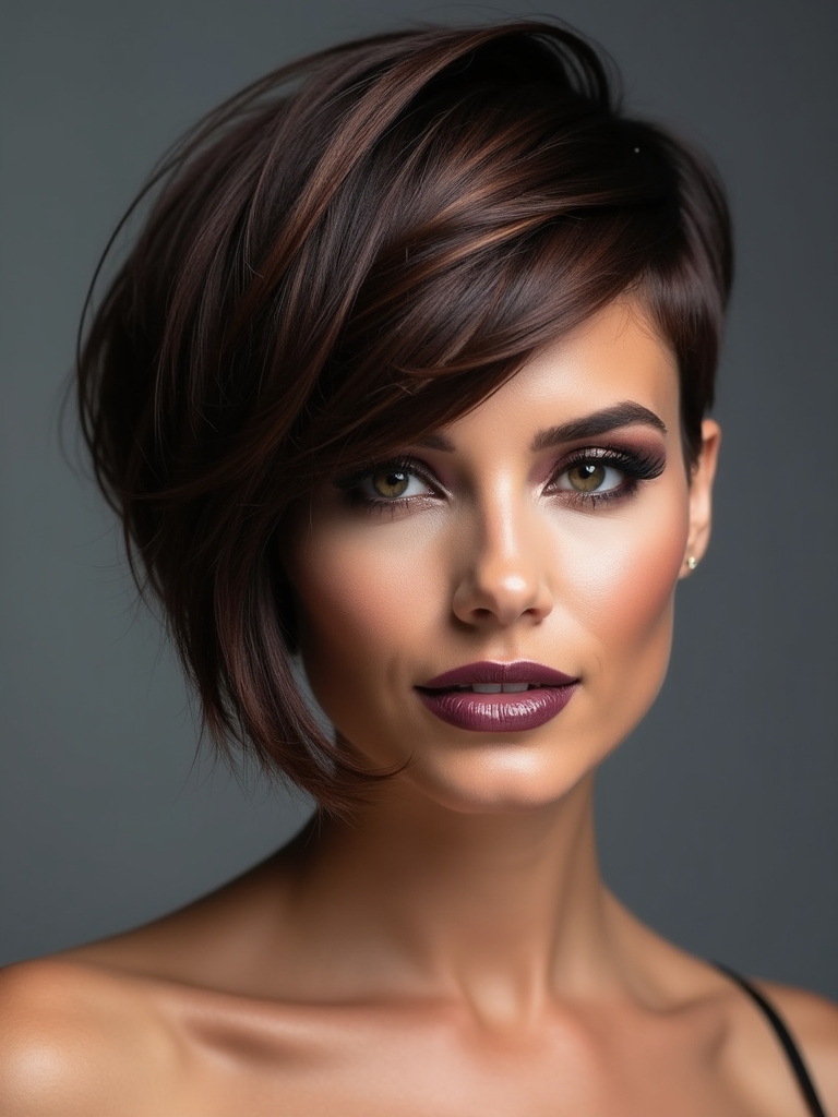 sculpted angled bob razor sharp