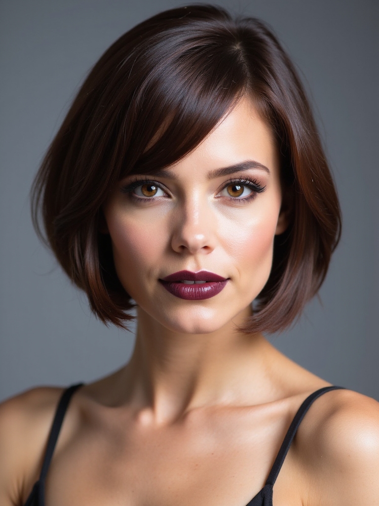 sharp angled asymmetrical bob