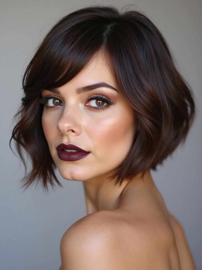sharp angled inverted bob