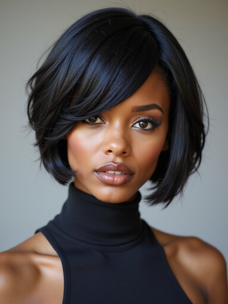 sharp geometric asymmetrical silhouette