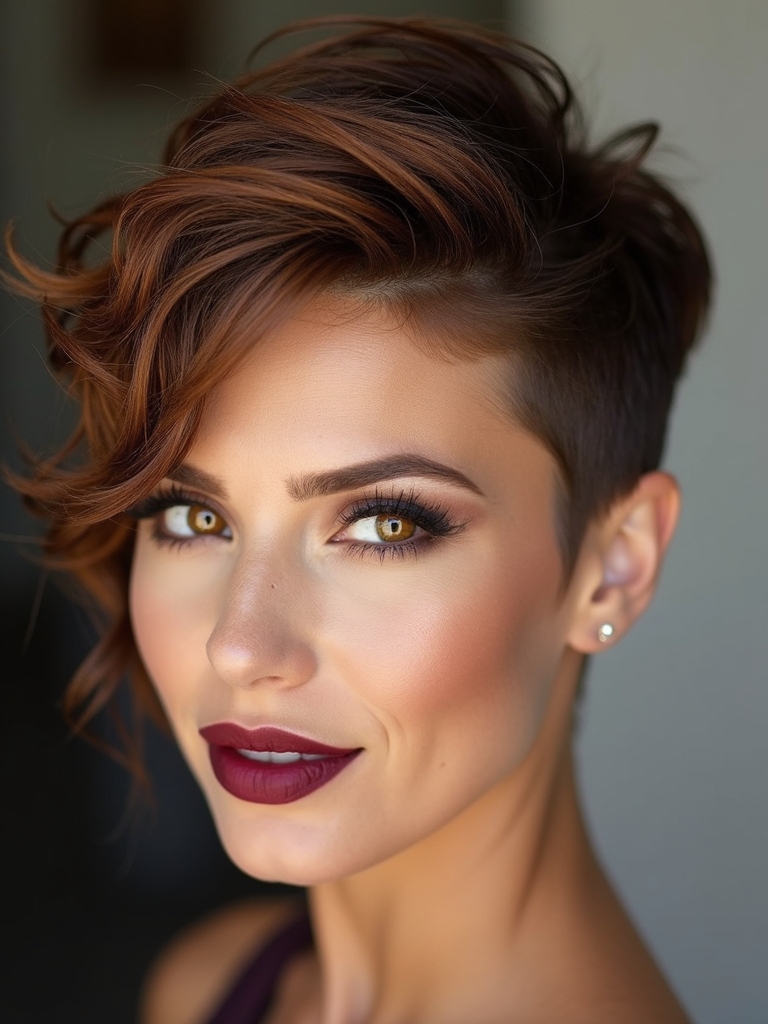 sharp undercut textured pixie