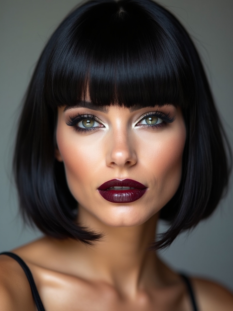 short bold ear length bob