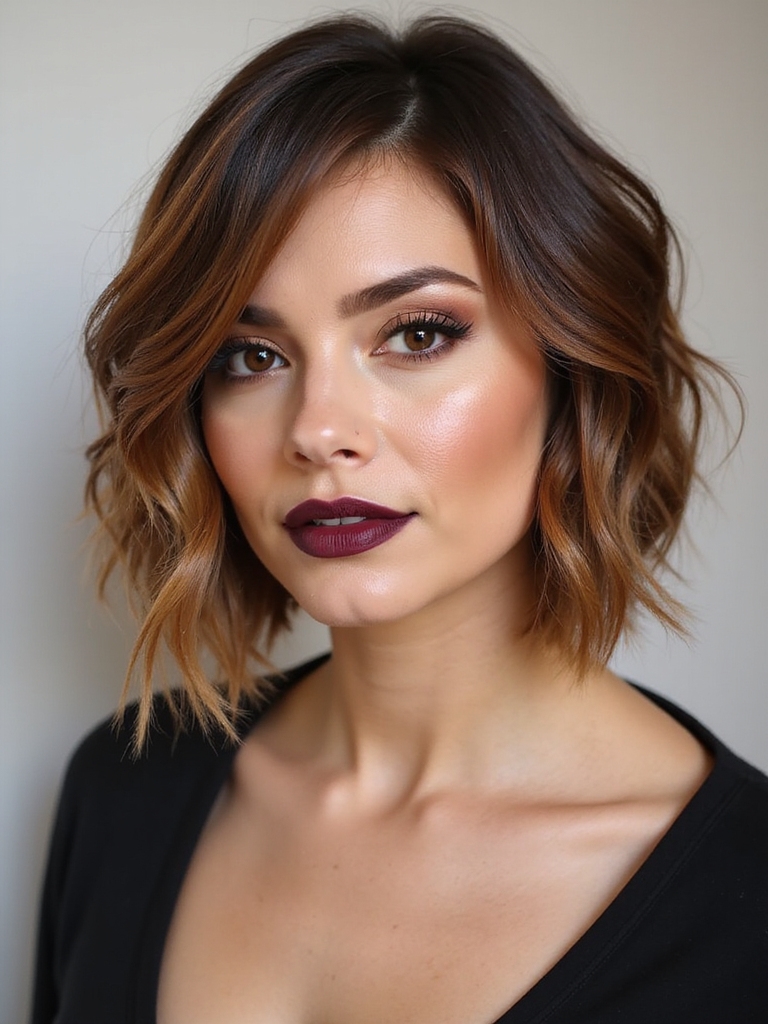 short graduated stacked bob