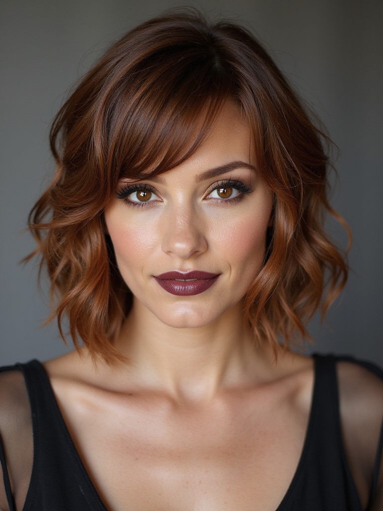 short layered french bob