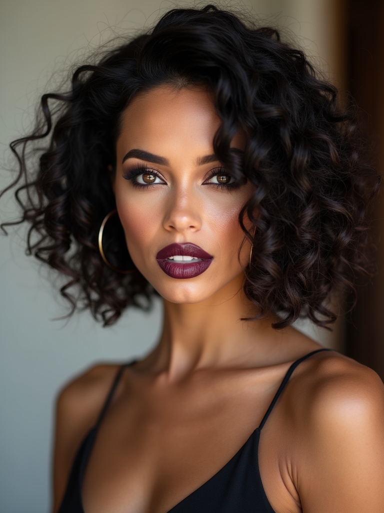 short sassy magnetic curly bob