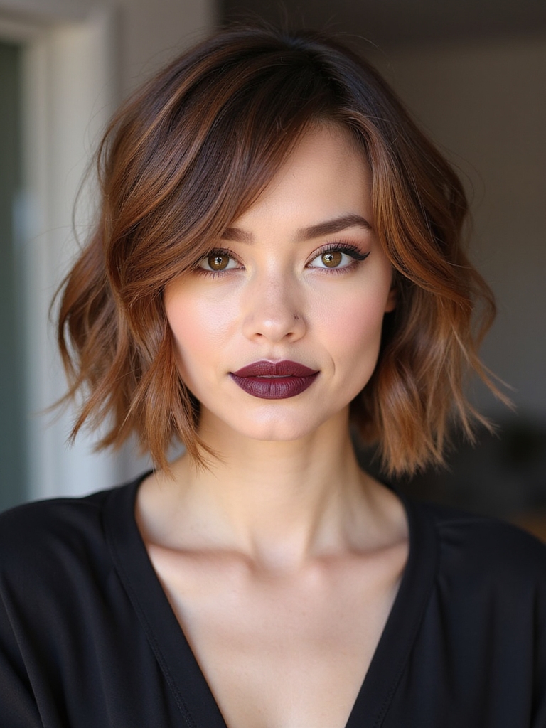 short textured bob boosts volume