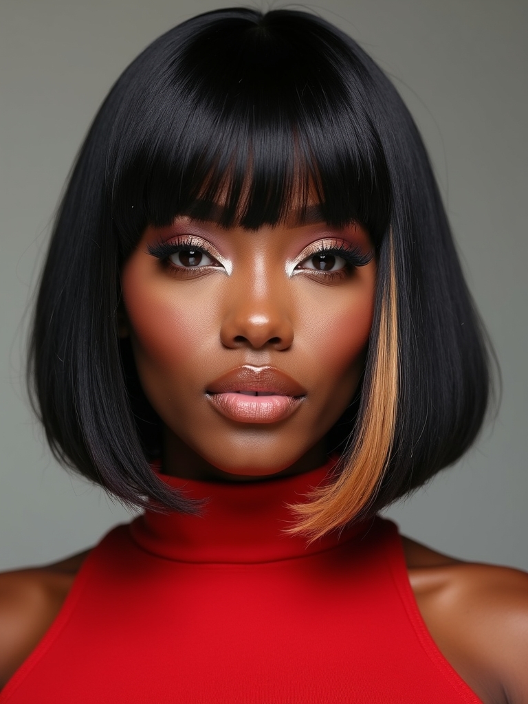 shorter side sculpted jawline