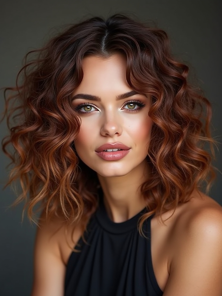 shoulder grazing airy feathered lob
