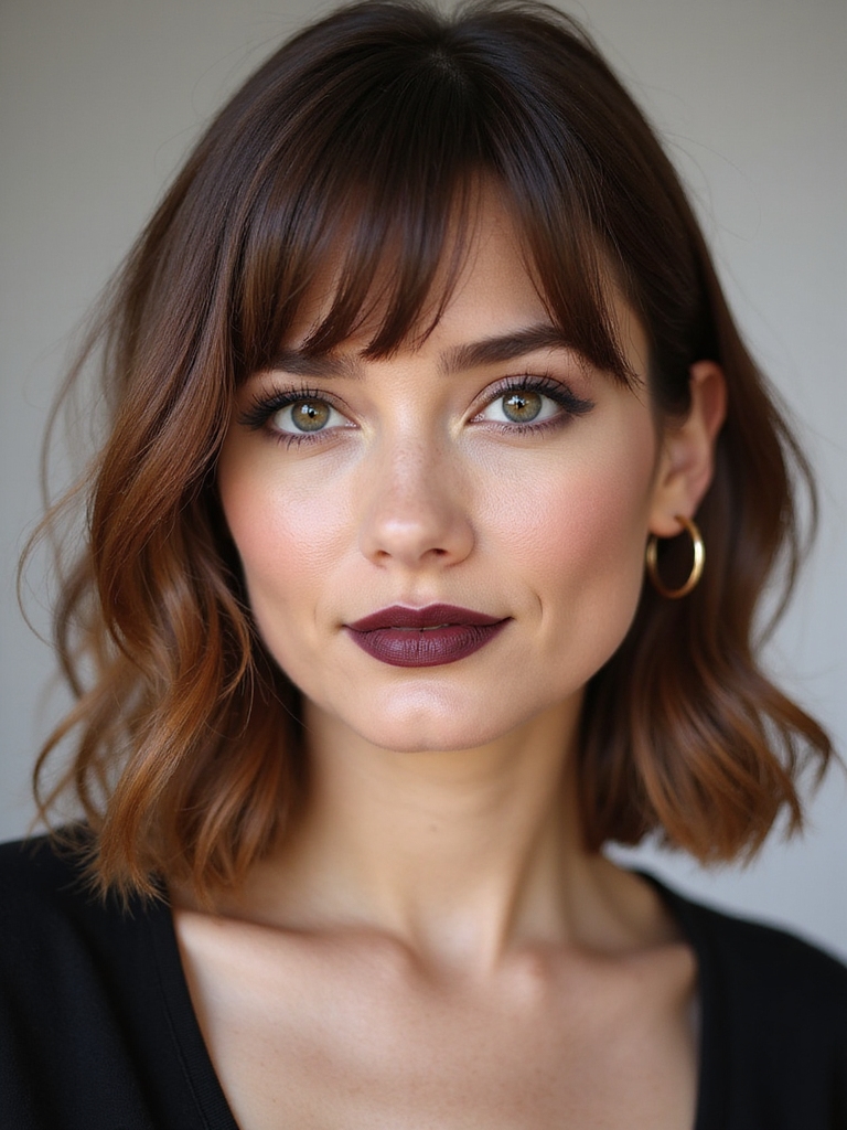 shoulder grazing lob styling guide
