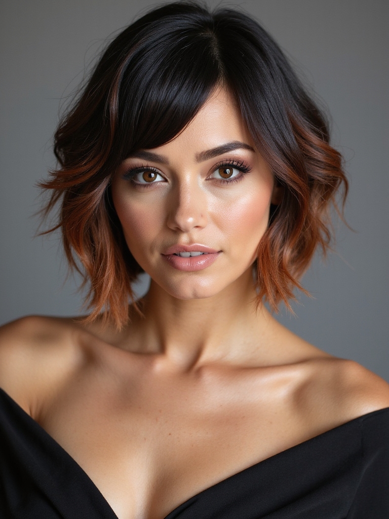 sleek angled bob elegance