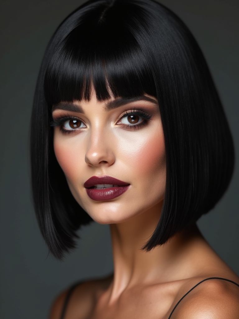 sleek bob with variations