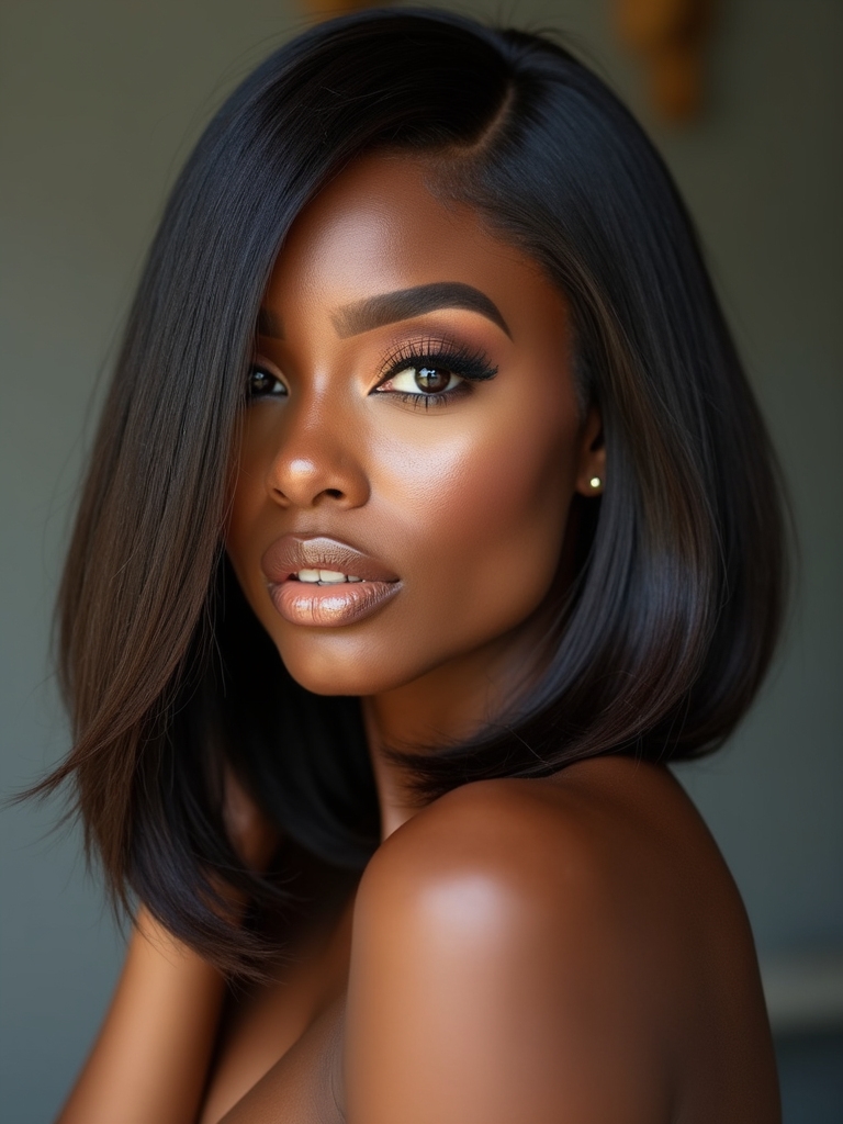 sleek braided side part protection
