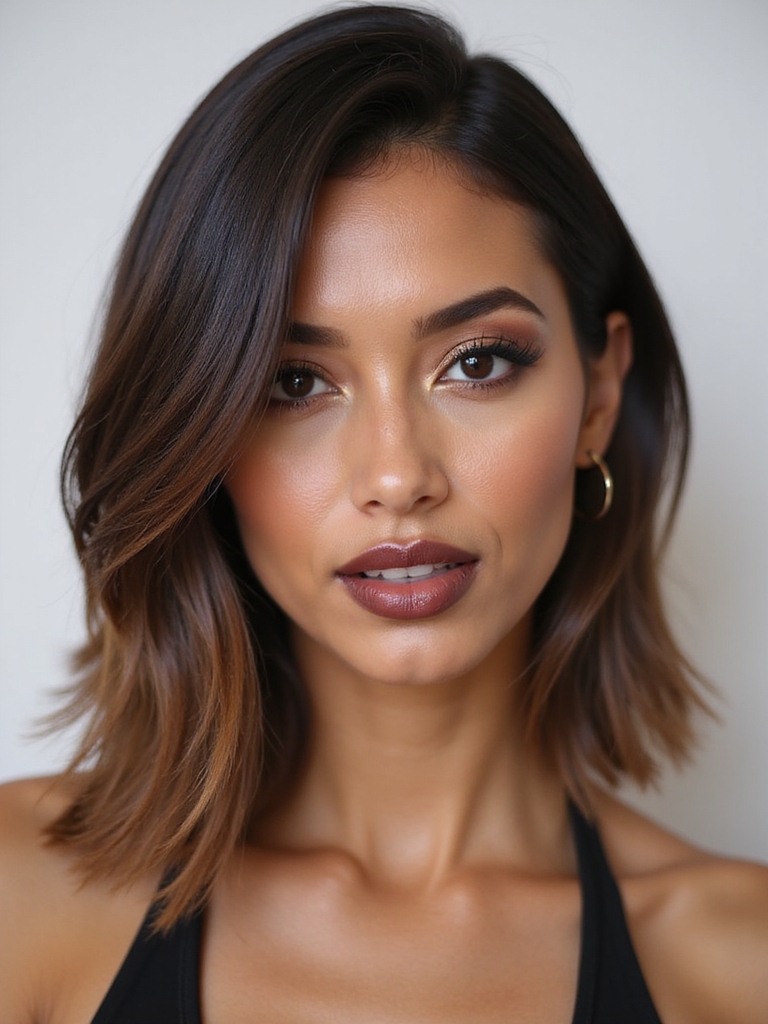 sleek chic a line bob