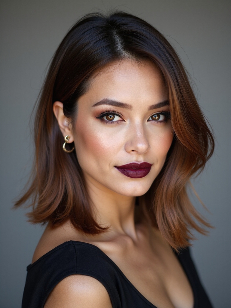 sleek long a line bob