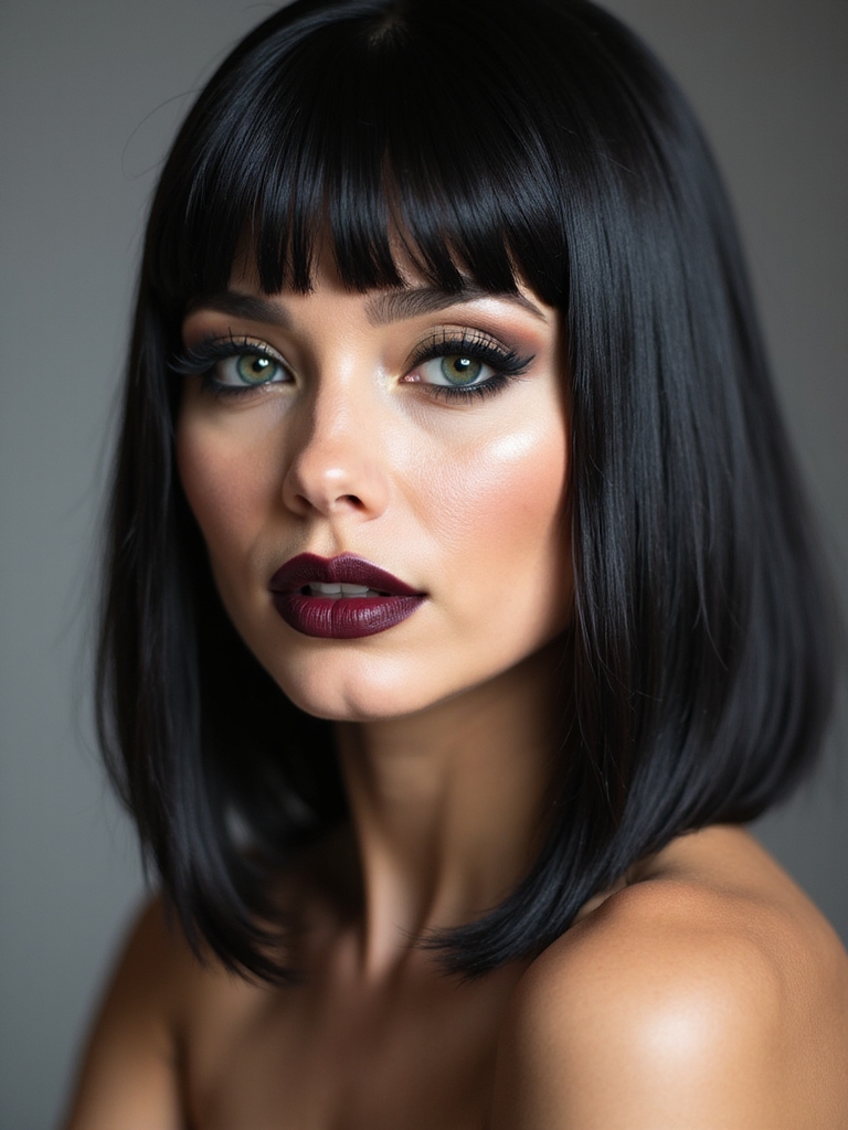 sleek mirror finish a line bob