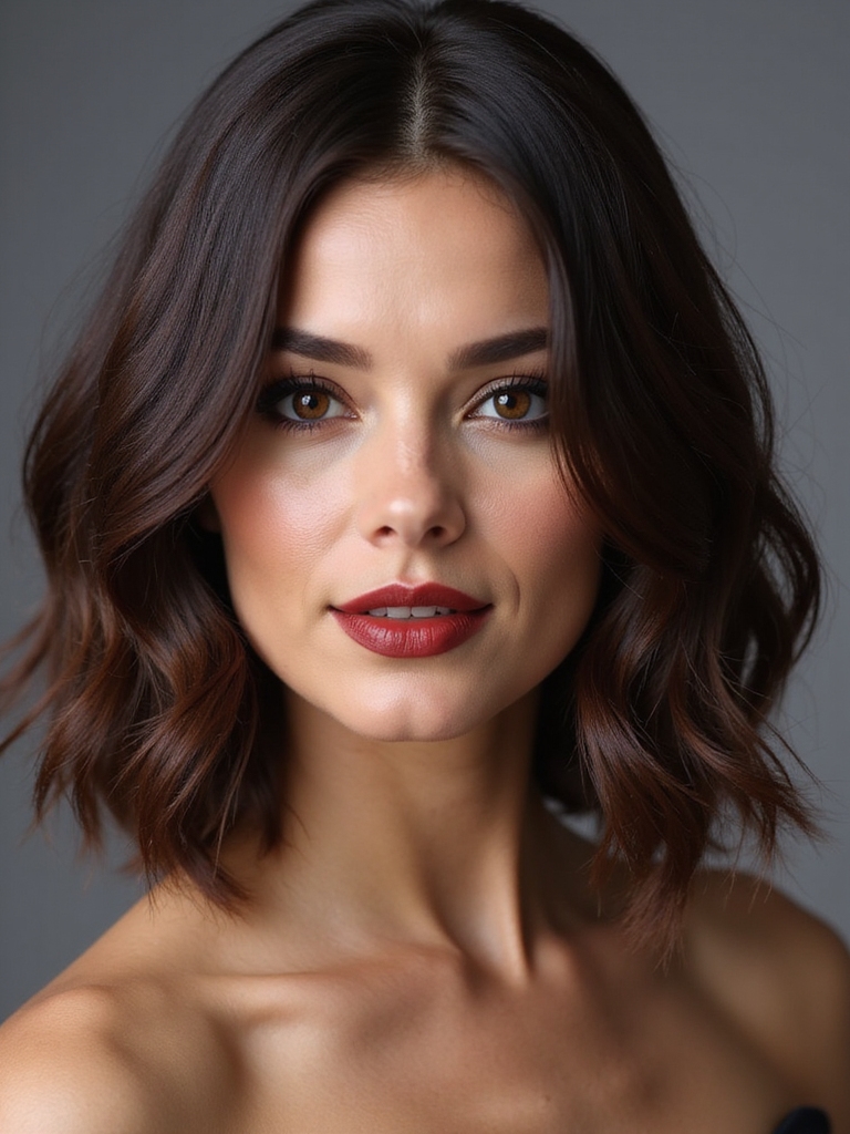 sleek s shaped wavy bob