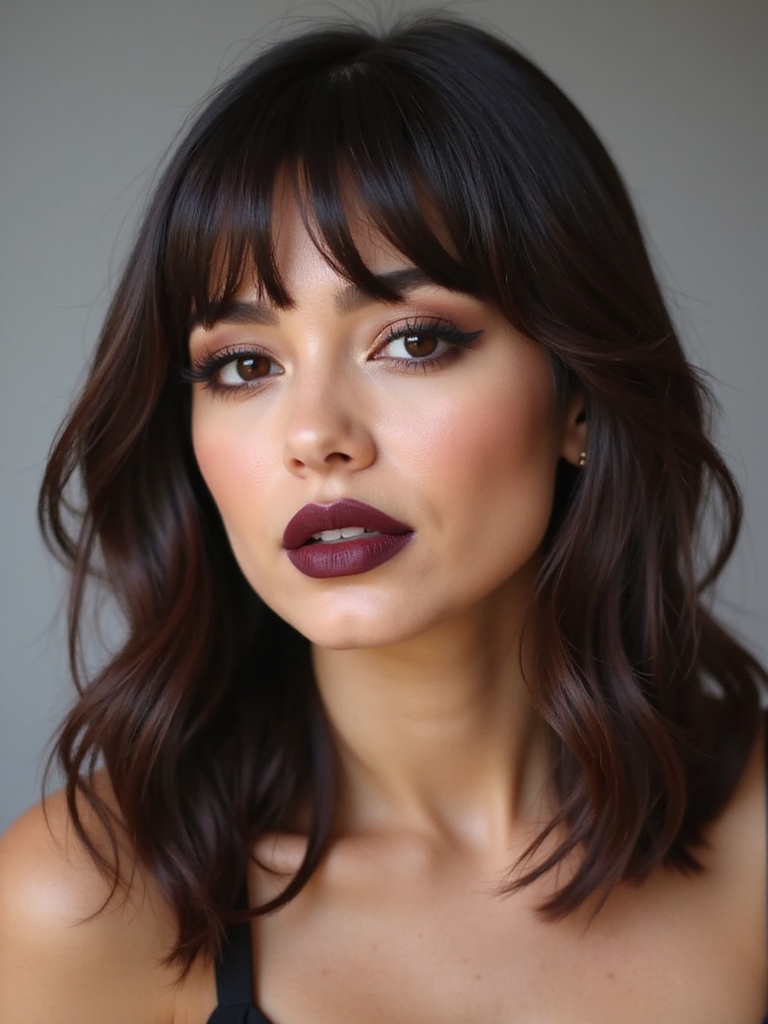 sleek shoulder grazing rounded bob