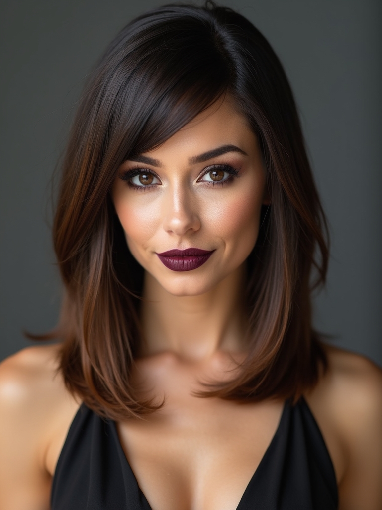 sleek stacked inverted bob