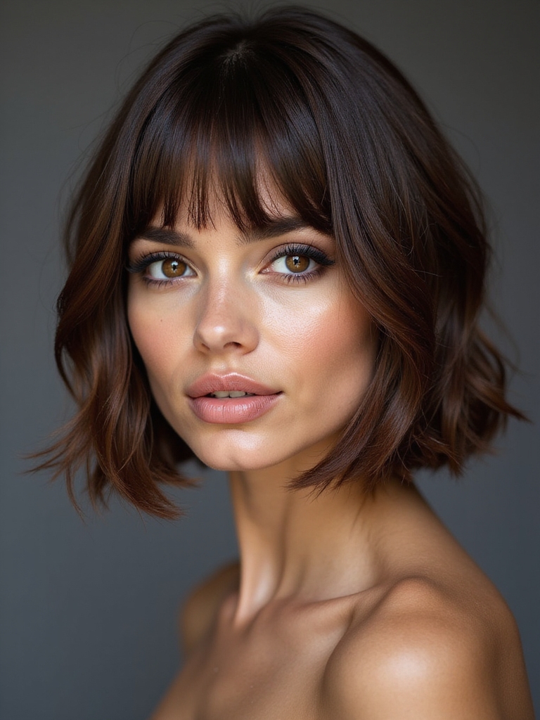 soft a line chocolate bob