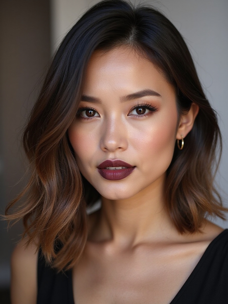 soft a line layered bob
